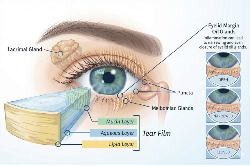 Meibomian gland dysfunction (MGD)